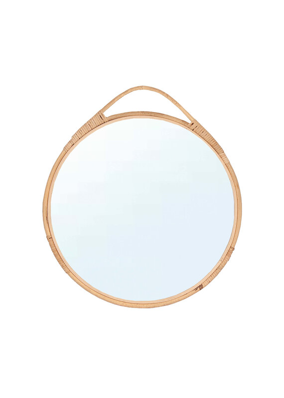 Natural Rattan Framed Mirror