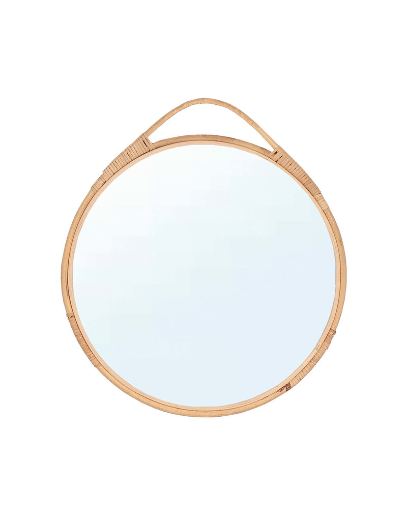 Natural Rattan Framed Mirror