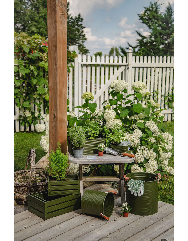 Green Metal Crates