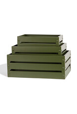 Green Metal Crates