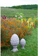 Cement Artichoke with Square Base