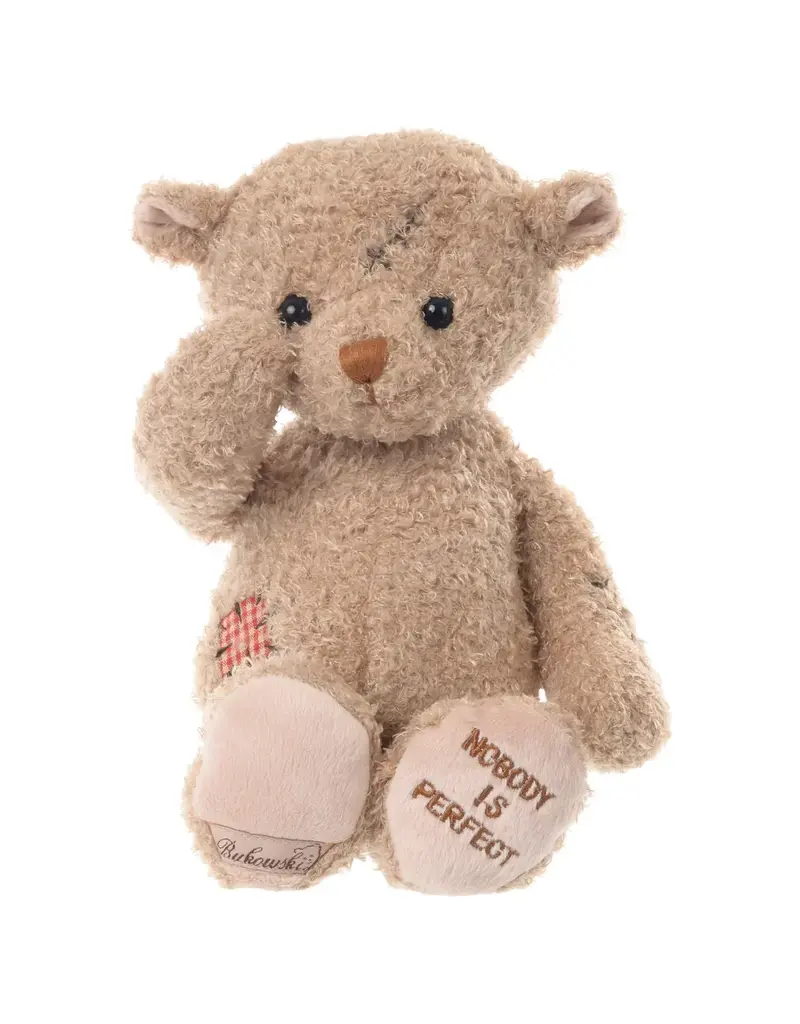 Bukowski Bears Nobody is Perfect Teddy Bear Bukowski Bears