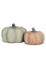 Abbott Collection Small Pumpkin White Washed Orange