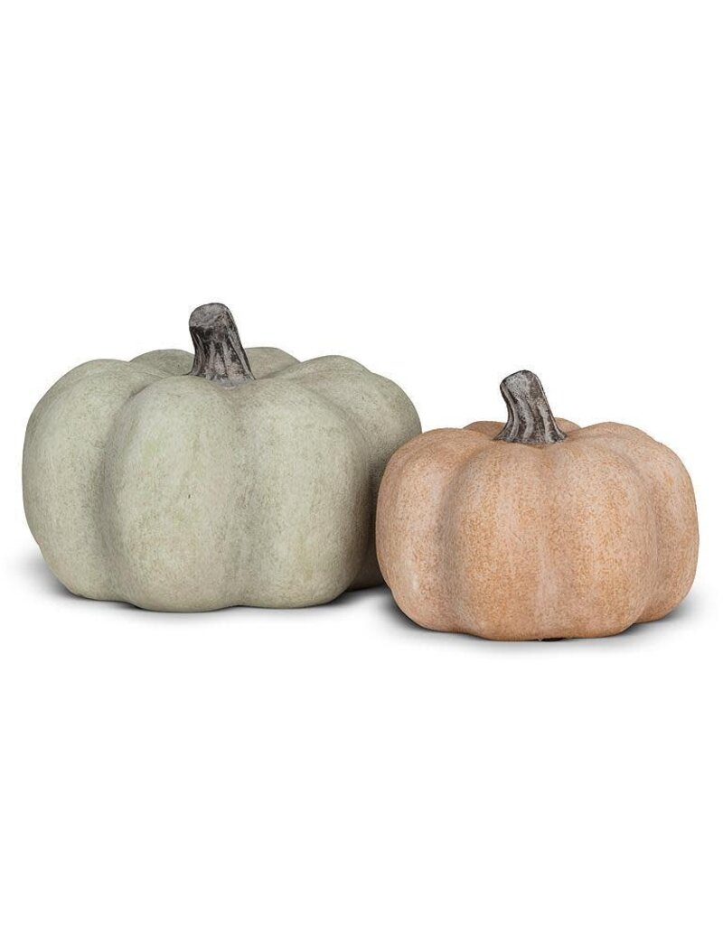 Abbott Collection Small Pumpkin White Washed Orange