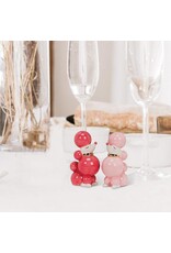 Abbott Collection Pink Poodle Salt & Pepper Set