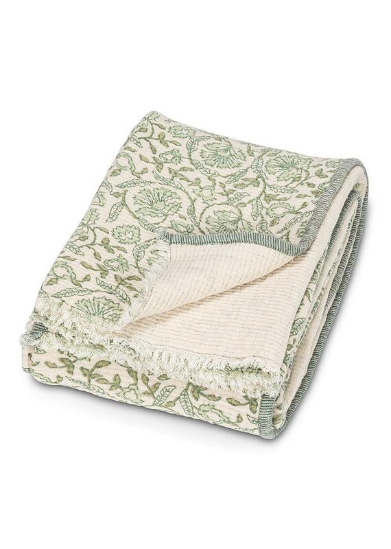 Abbott Collection Floral Cotton Throw
