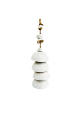FKI White Ceramic Wind Chime