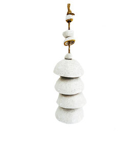 FKI White Ceramic Wind Chime