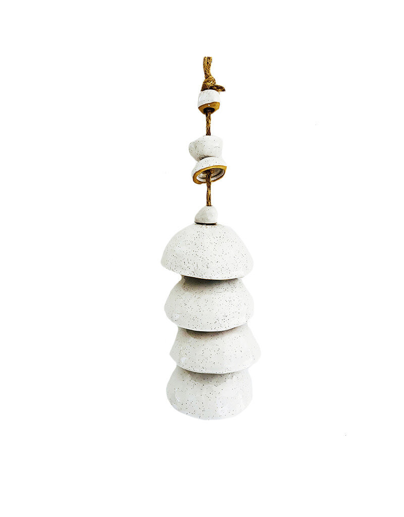 FKI White Ceramic Wind Chime