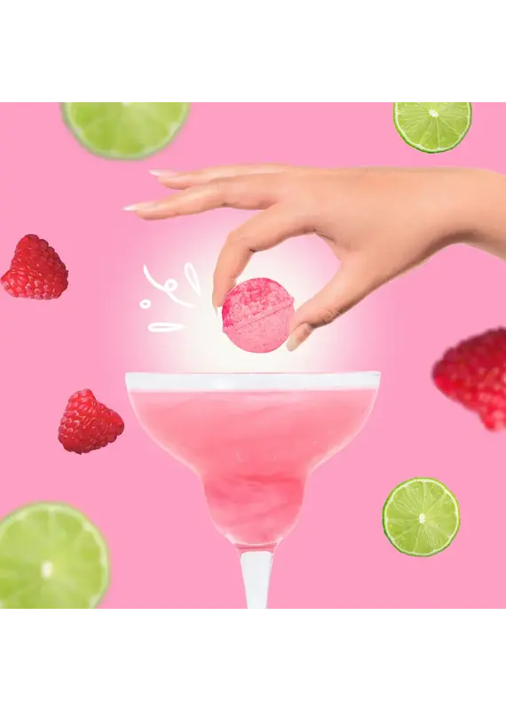 Cocktail Bomb Shop Raspberry Margarita Glitter Cocktail Bomb | Package of 4