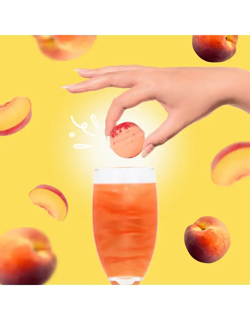 Cocktail Bomb Shop Peach Bellini Glitter Cocktail Bomb | Package of 4