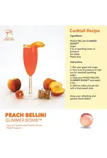 Cocktail Bomb Shop Peach Bellini Glitter Cocktail Bomb | Package of 4