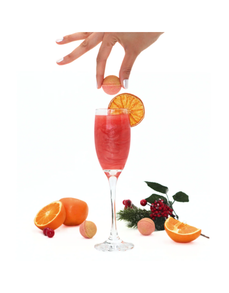 Cocktail Bomb Shop Cranberry Mimosa Glitter Cocktail Bomb | Package of 4