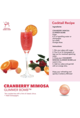 Cocktail Bomb Shop Cranberry Mimosa Glitter Cocktail Bomb | Package of 4