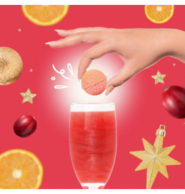 Cocktail Bomb Shop Cranberry Mimosa Glitter Cocktail Bomb | Package of 4