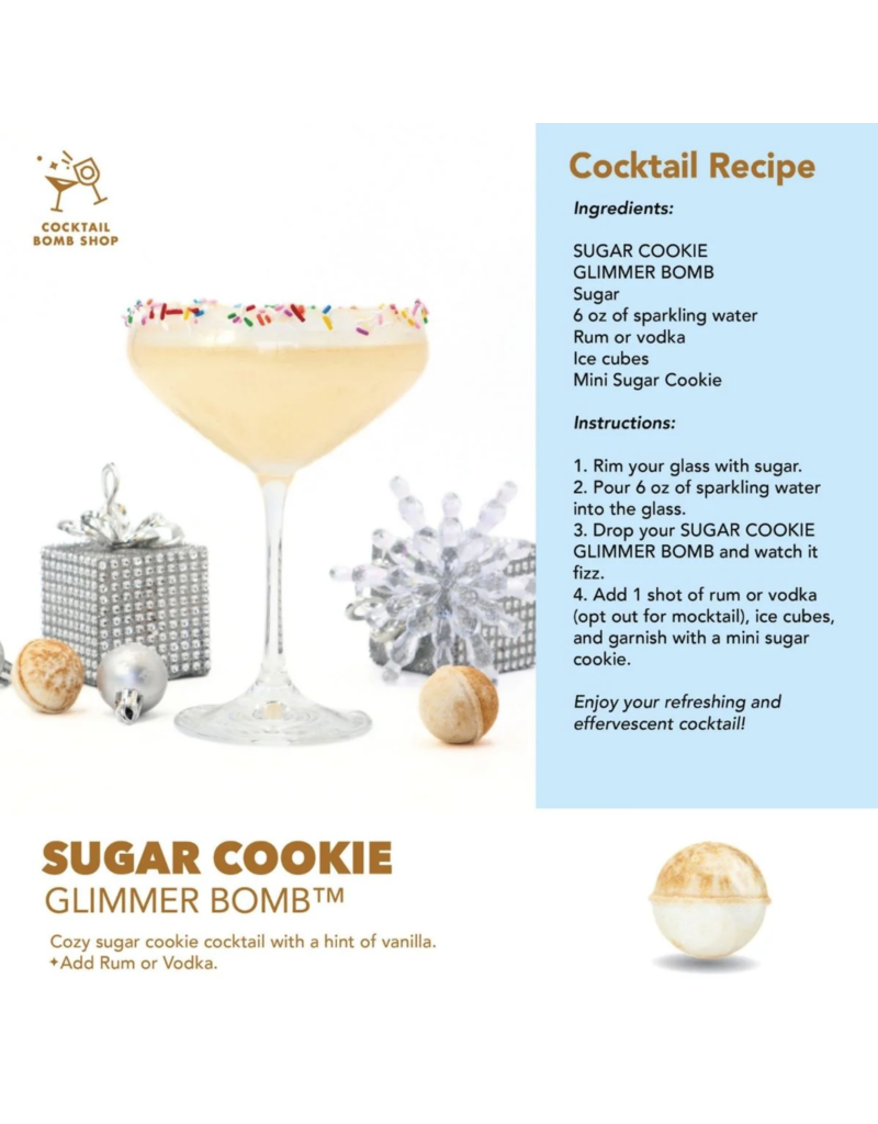 Cocktail Bomb Shop Sugar Cookie Glitter Cocktail Bomb | Package of 4