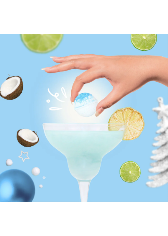 Cocktail Bomb Shop Christmas Coconut Margarita Glitter Cocktail Bomb | Package of 4