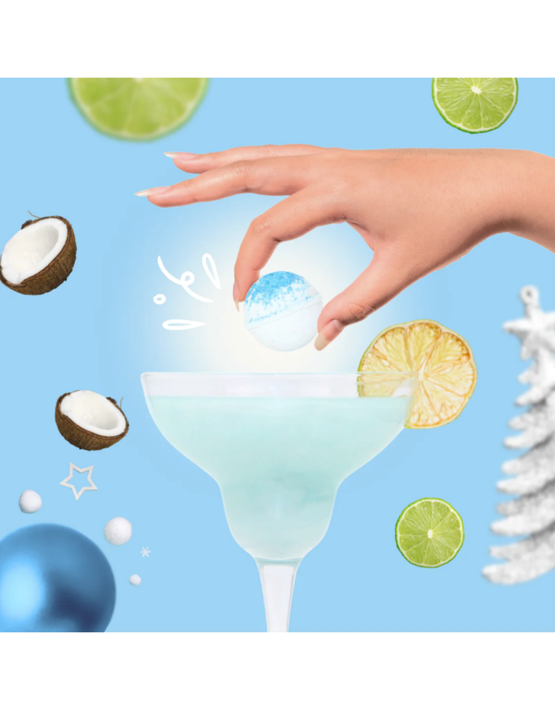 Cocktail Bomb Shop Christmas Coconut Margarita Glitter Cocktail Bomb | Package of 4