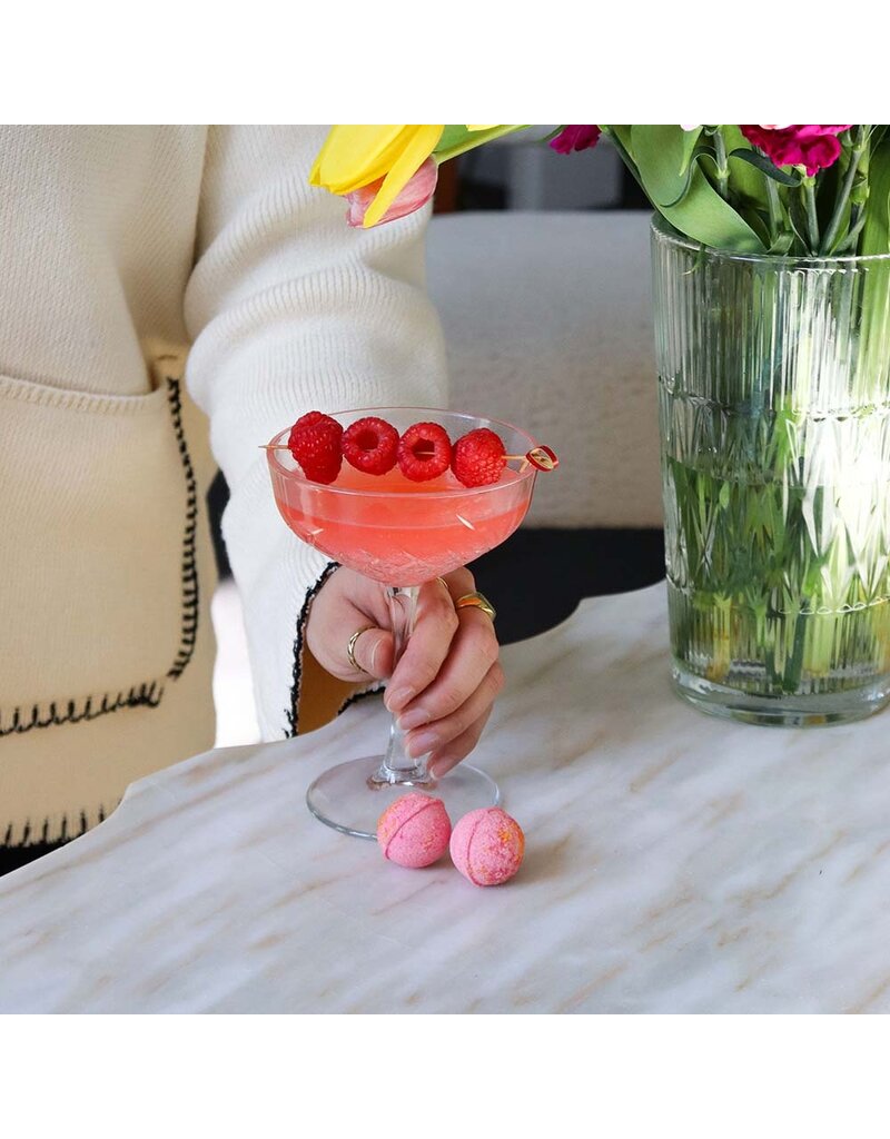 Cocktail Bomb Shop Raspberry Lemonade Glitter Cocktail Bomb | Package of 4