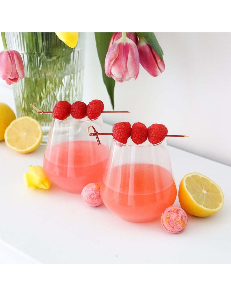 Cocktail Bomb Shop Raspberry Lemonade Glitter Cocktail Bomb | Package of 4