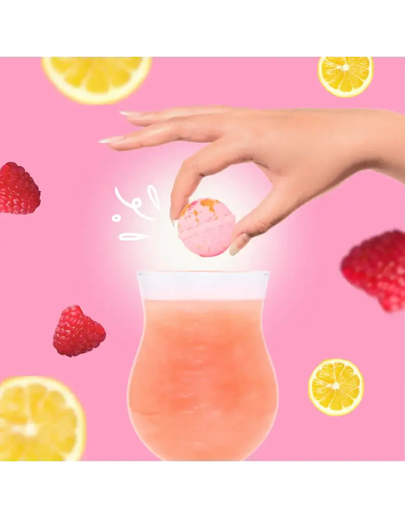 Cocktail Bomb Shop Raspberry Lemonade Glitter Cocktail Bomb | Package of 4