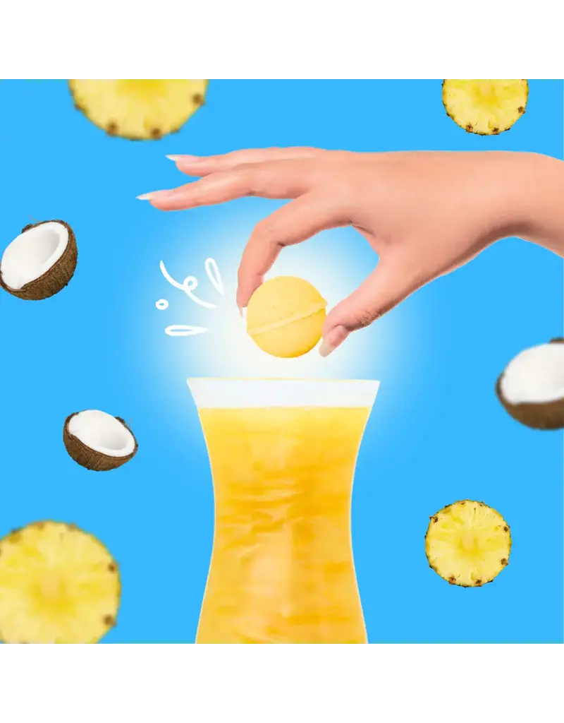 Cocktail Bomb Shop Pina Colada Glitter Cocktail Bomb | Package of 4