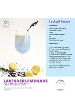 Cocktail Bomb Shop Lavender Lemonade  Glitter Cocktail Bomb | Package of 4