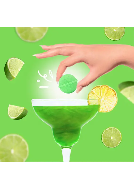 Cocktail Bomb Shop Margarita  Glitter Cocktail Bomb | Package of 4