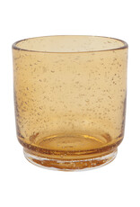 Danica Amber Handblown Bubbled Glass | 12oz Tumbler