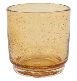 Danica Amber Handblown Bubbled Glass | 12oz Tumbler