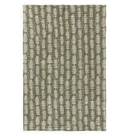 Danica Fern Block Print Waffle Dishtowel
