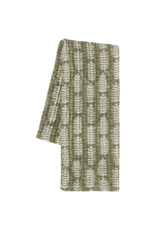 Danica Fern Block Print Waffle Dishtowel