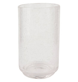 Danica Clear Handblown Bubbled Glass | 17oz Tall Tumbler