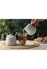 Danica Speckled White Stoneware Cream Pitcher