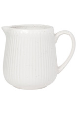 Danica Speckled White Stoneware Cream Pitcher