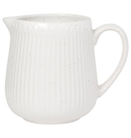 Danica Speckled White Stoneware Cream Pitcher