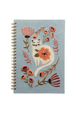 Danica Catbloom Embroidered Notebook