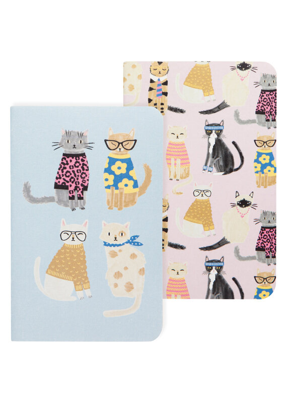 Danica Feline Fine Pocket Notebooks Set of 2