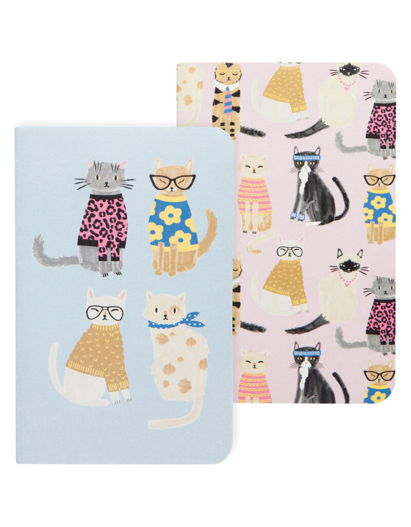 Danica Feline Fine Pocket Notebooks Set of 2