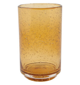 Danica Amber Handblown Bubbled Glass | 17oz Tumbler