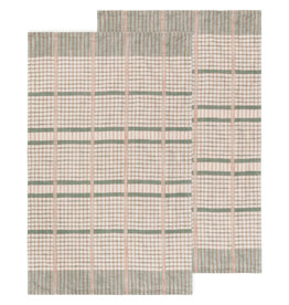 Danica Willow Check Cotton Dishtowels Set of 2