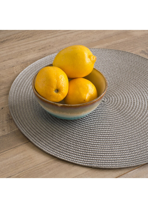 Danica Cobblestone Round Woven Placemat