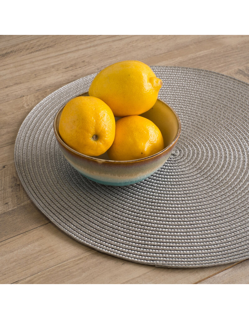 Danica Cobblestone Round Woven Placemat