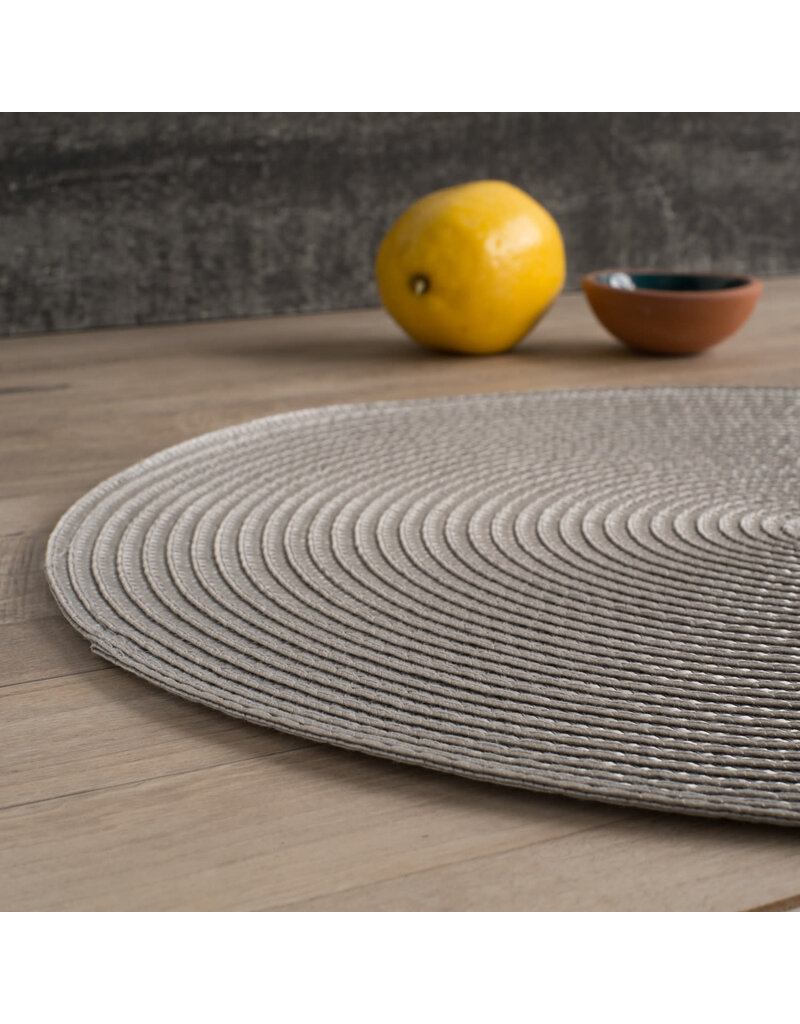 Danica Cobblestone Round Woven Placemat