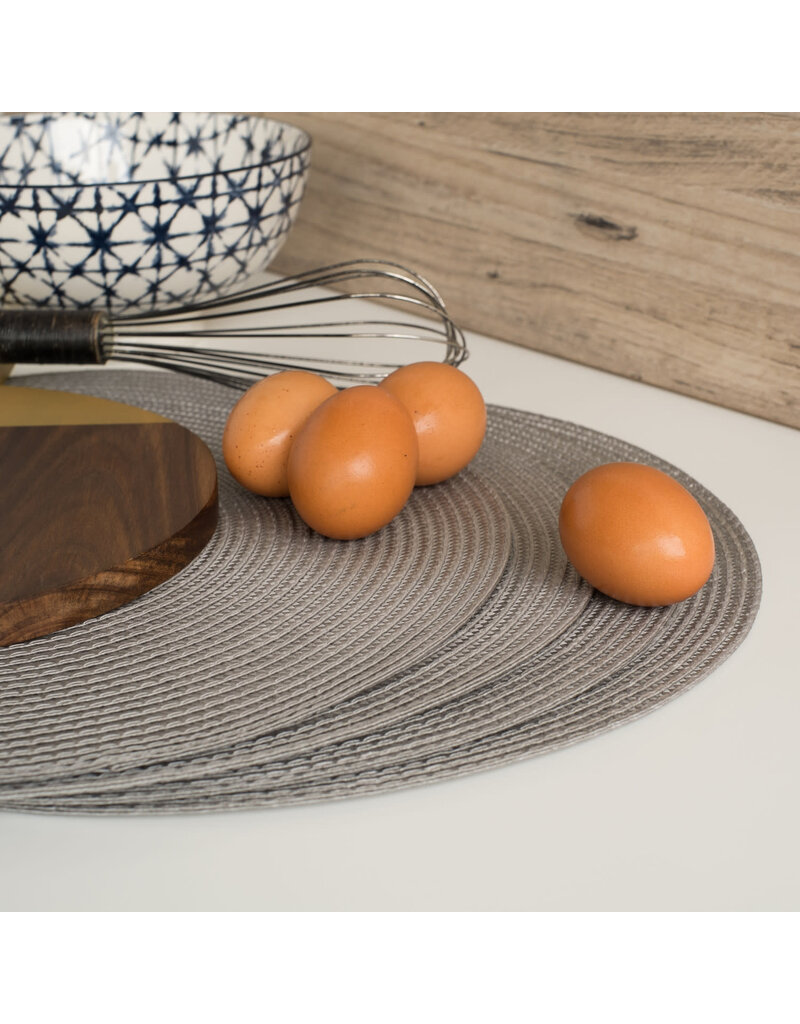 Danica Cobblestone Round Woven Placemat