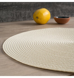 Danica Ivory Round Woven Placemat