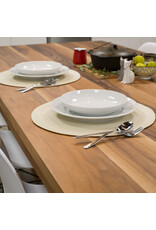 Danica Ivory Round Woven Placemat