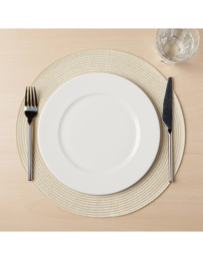 Danica Ivory Round Woven Placemat