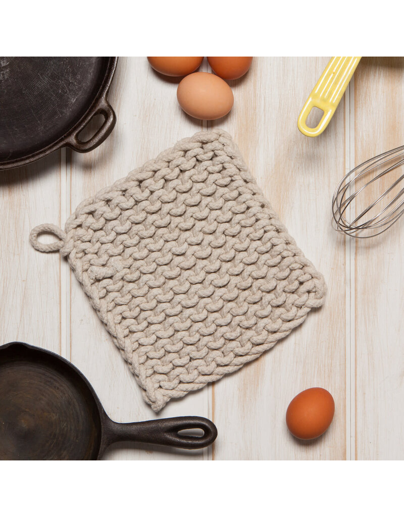 Danica Dove Gray Knit Potholder