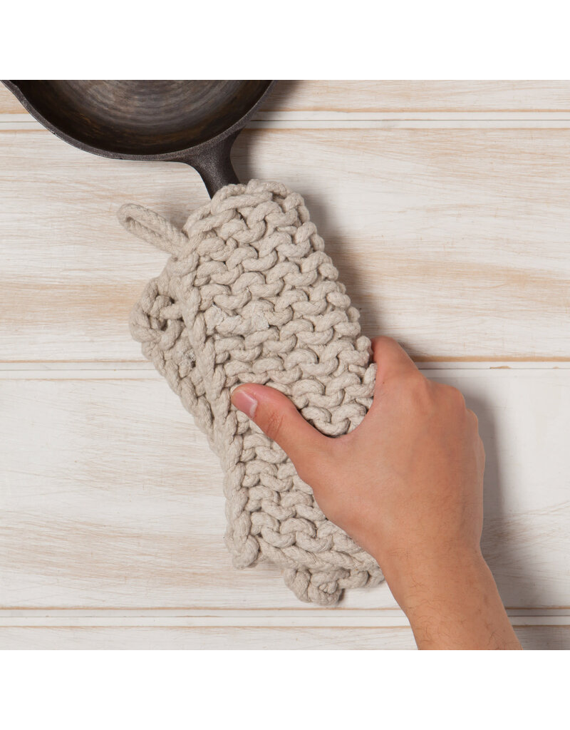 Danica Dove Gray Knit Potholder
